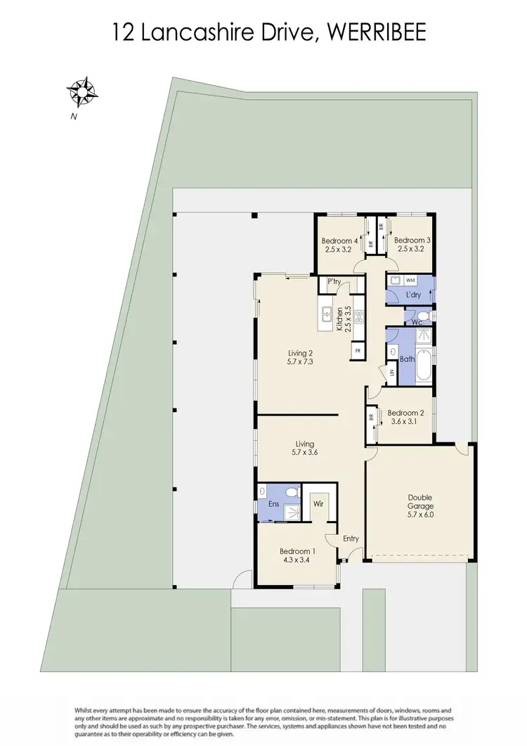 Floorplan of Homely house listing, 12 Lancashire Drive, Werribee VIC 3030