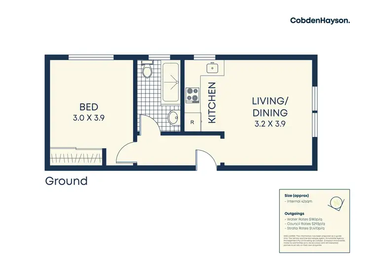 Floorplan of Homely apartment listing, 1/42 Bayswater Road, Rushcutters Bay NSW 2011