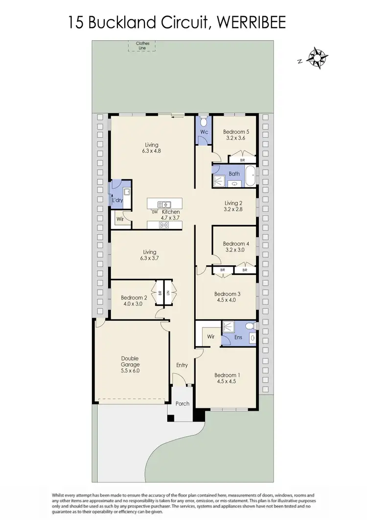 Floorplan of Homely house listing, 15 Buckland Circuit, Werribee VIC 3030