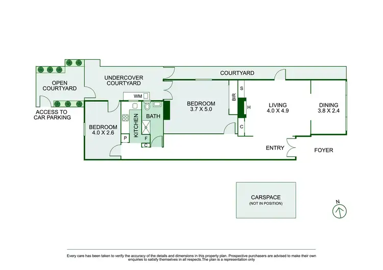 Floorplan of Homely apartment listing, 2/641 Punt Road, South Yarra VIC 3141