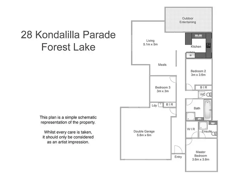 Floorplan of Homely house listing, 28 Kondalilla Parade, Forest Lake QLD 4078