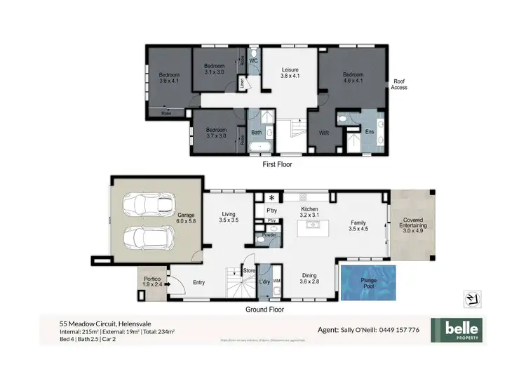 Floorplan of Homely house listing, 55 Meadow Circuit, Helensvale QLD 4212