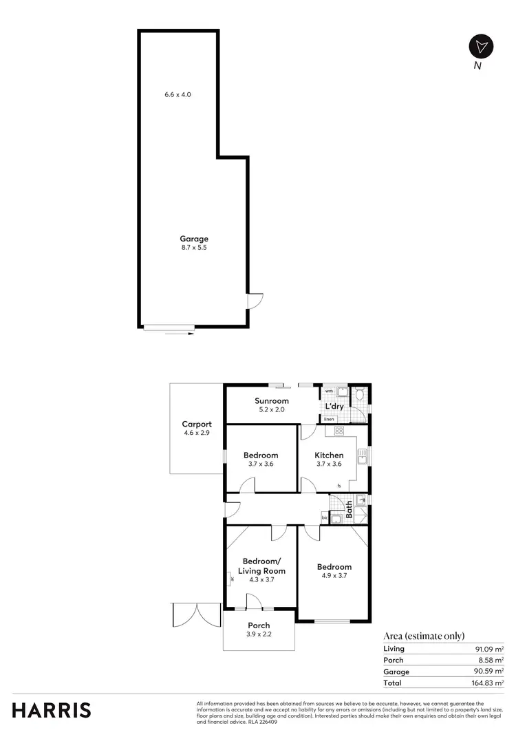 Floorplan of Homely house listing, 16 King Street, Glandore SA 5037