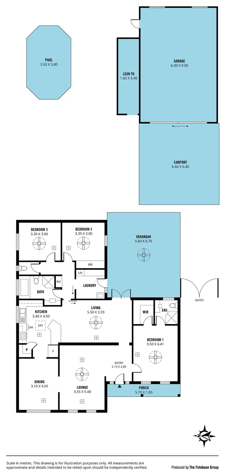 Floorplan of Homely house listing, 14 Calomba Crescent, Happy Valley SA 5159