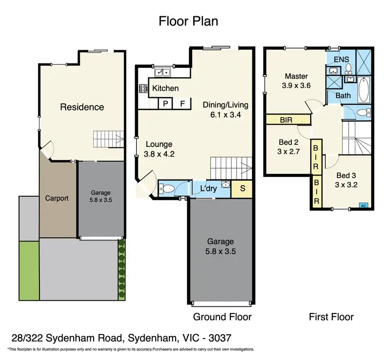 Floorplan of Homely unit listing, 28/322 Sydenham Road, Sydenham VIC 3037