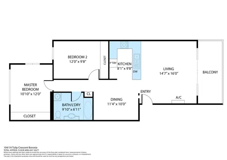 Floorplan of Homely apartment listing, 104/1A Tulip Crescent, Boronia VIC 3155