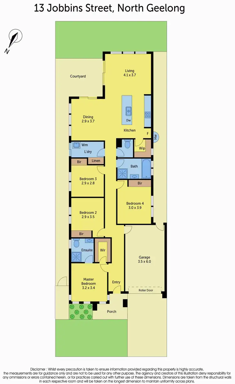Floorplan of Homely house listing, 13 Jobbins Street, North Geelong VIC 3215