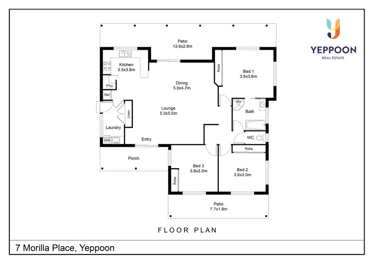 Floorplan of Homely house listing, 7 Morilla Place, Yeppoon QLD 4703