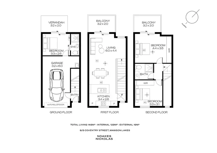 Floorplan of Homely house listing, 9/5 Coventry Street, Mawson Lakes SA 5095