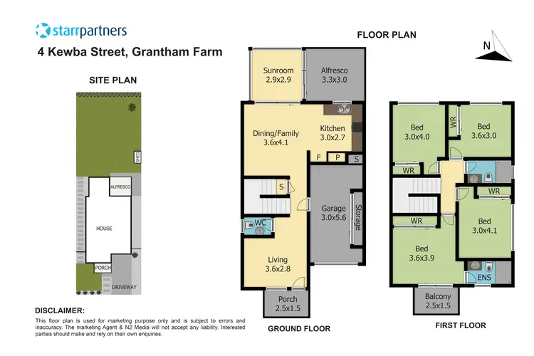 Floorplan of Homely house listing, 4 Kewba Street, Grantham Farm NSW 2765