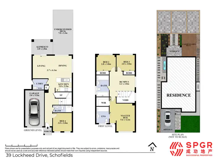 Floorplan of Homely house listing, 39 Lockheed Drive, Schofields NSW 2762