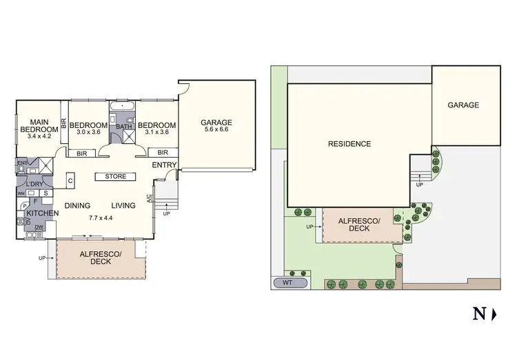 Floorplan of Homely townhouse listing, 62A Sellick Drive, Croydon VIC 3136