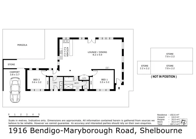Floorplan of Homely house listing, 1916 Bendigo - Maryborough Road, Shelbourne VIC 3515