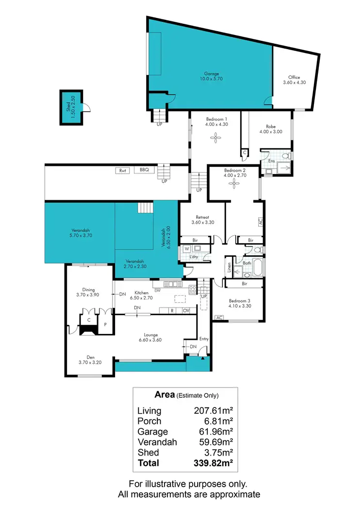 Floorplan of Homely house listing, 111 Eyre Street, Seaview Downs SA 5049