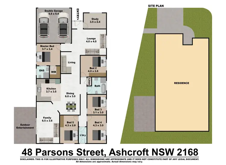 Floorplan of Homely house listing, 48 Parsons Street, Ashcroft NSW 2168