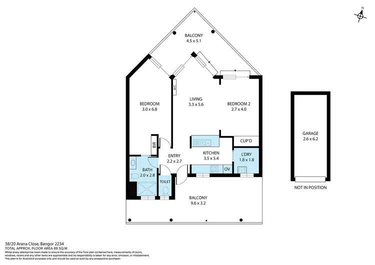 Floorplan of Homely unit listing, 38/20-26 Arana Close, Bangor NSW 2234