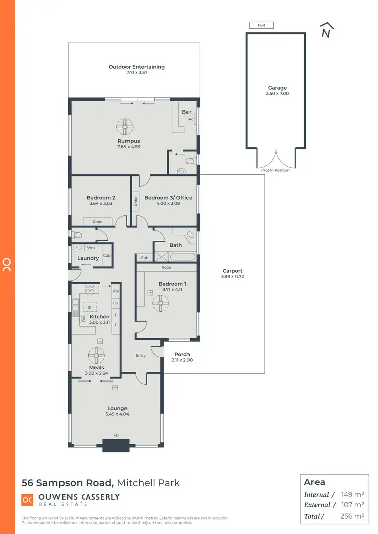 Floorplan of Homely house listing, 56 Sampson Road, Mitchell Park SA 5043