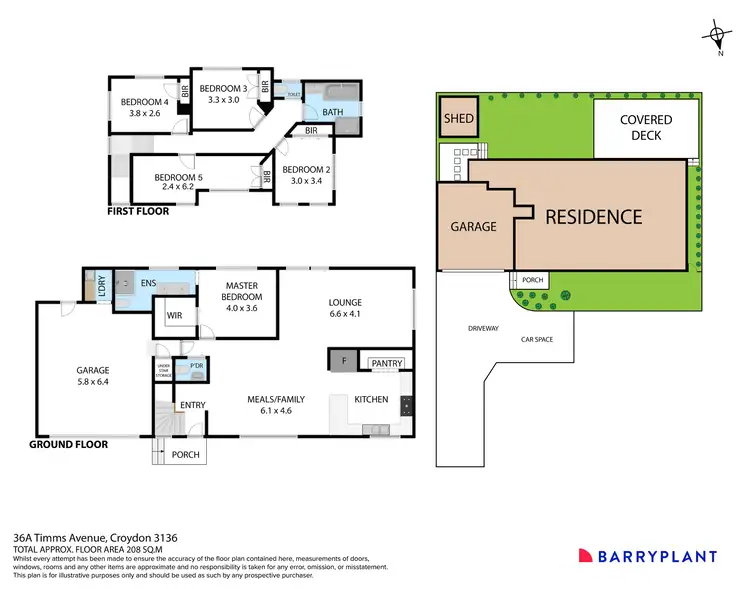 Floorplan of Homely house listing, 36A Timms Avenue, Croydon VIC 3136