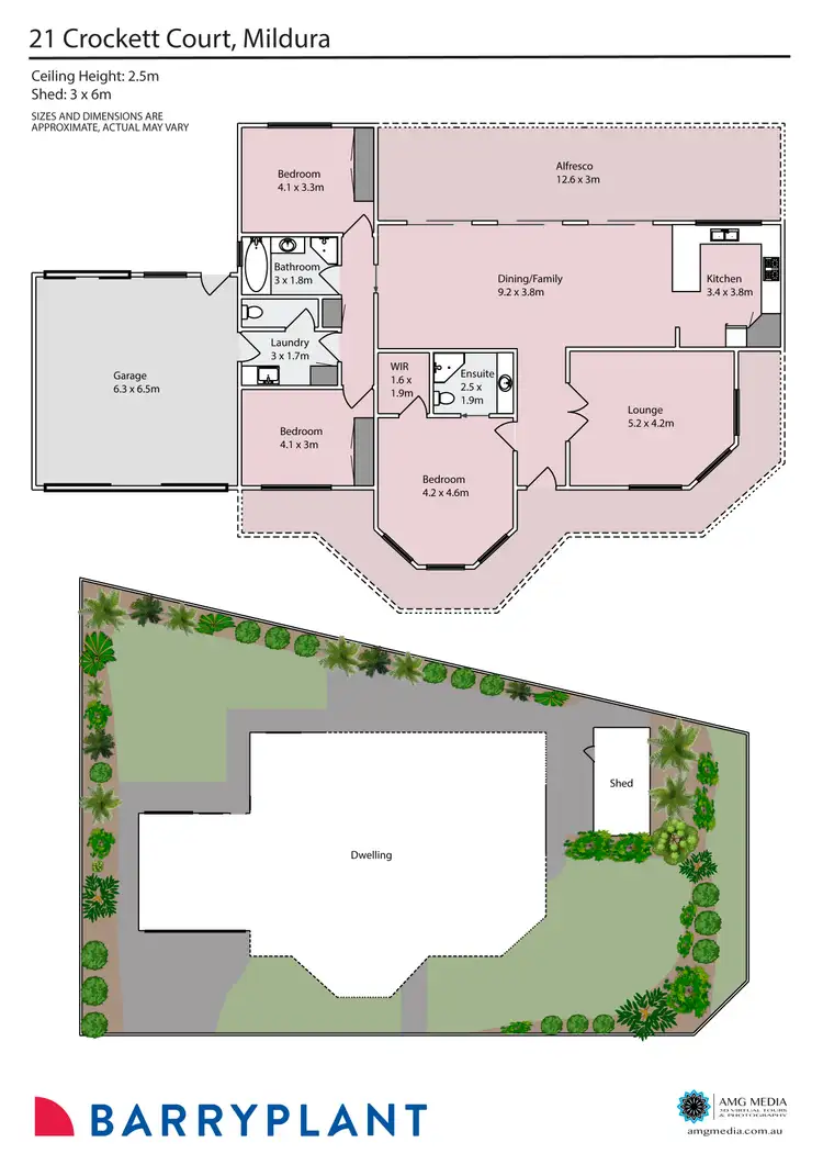 Floorplan of Homely house listing, 21 Crockett Court, Mildura VIC 3500