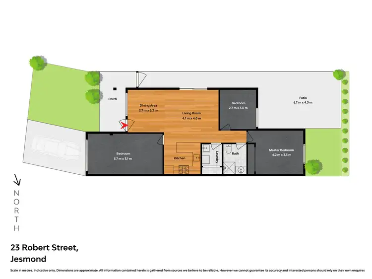 Floorplan of Homely house listing, 1/23 Robert Street, Jesmond NSW 2299