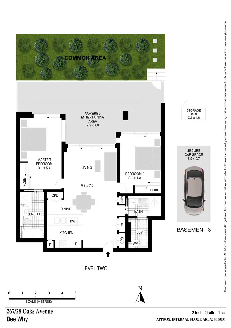 Floorplan of Homely unit listing, 267/28 Oaks Avenue, Dee Why NSW 2099