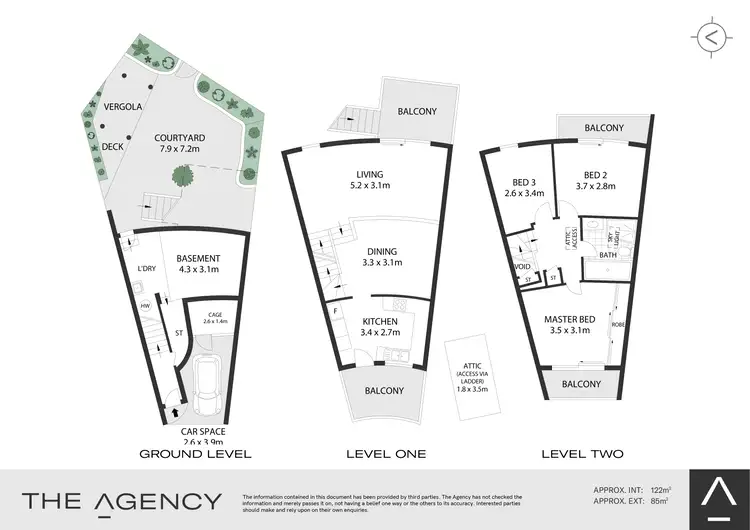 Floorplan of Homely townhouse listing, 3/9-11 Jennings Street, Alexandria NSW 2015
