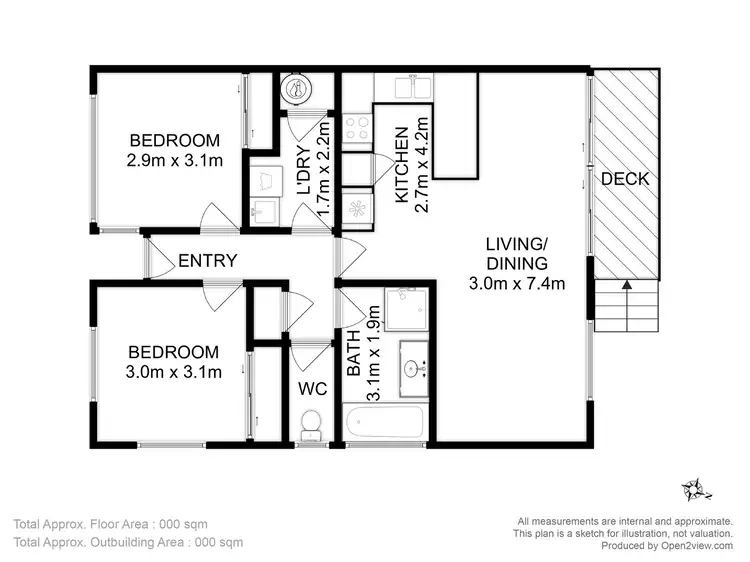 Floorplan of Homely unit listing, 5/5 Northsun Place, Midway Point TAS 7171