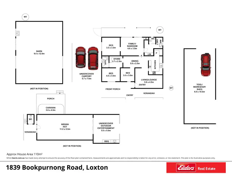 Floorplan of Homely house listing, 1839 Bookpurnong Road, Loxton SA 5333
