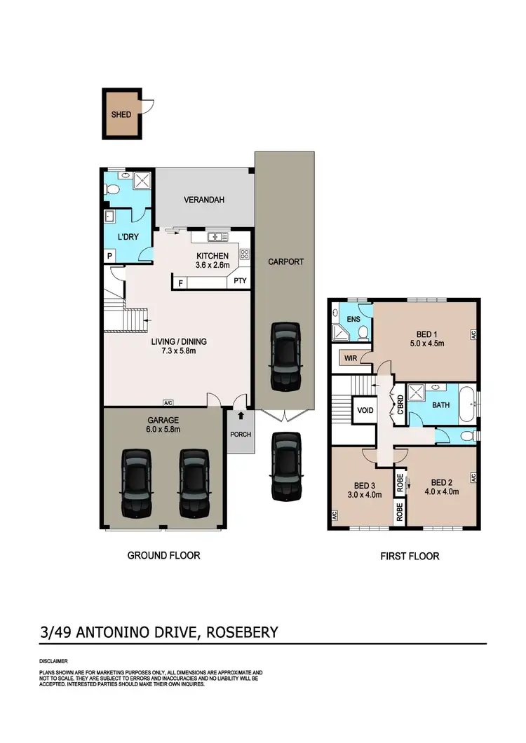 Floorplan of Homely unit listing, 3/49 Antonino Drive, Rosebery NT 832