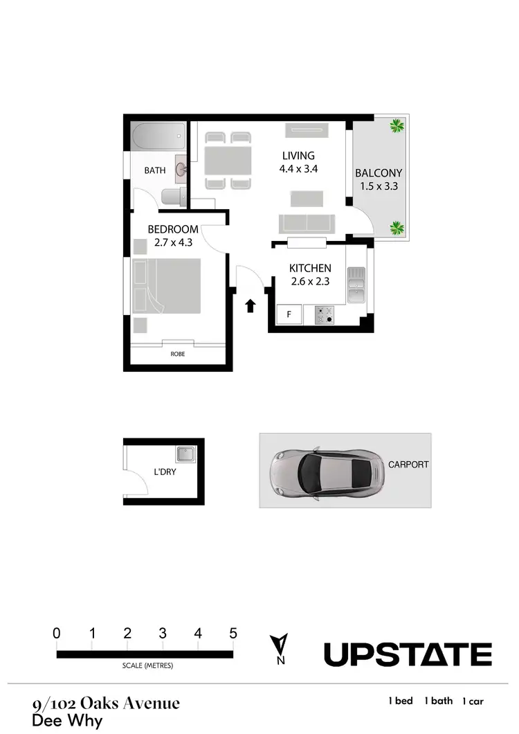 Floorplan of Homely unit listing, 9/102 Oaks Avenue, Dee Why NSW 2099