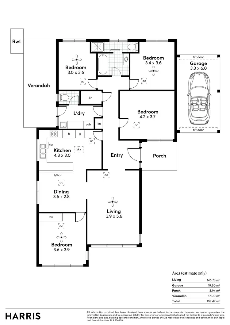Floorplan of Homely house listing, 48 Hay Road, Linden Park SA 5065