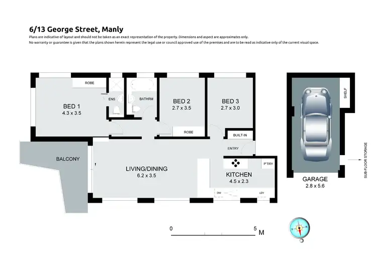 Floorplan of Homely apartment listing, 6/13 George Street, Manly NSW 2095