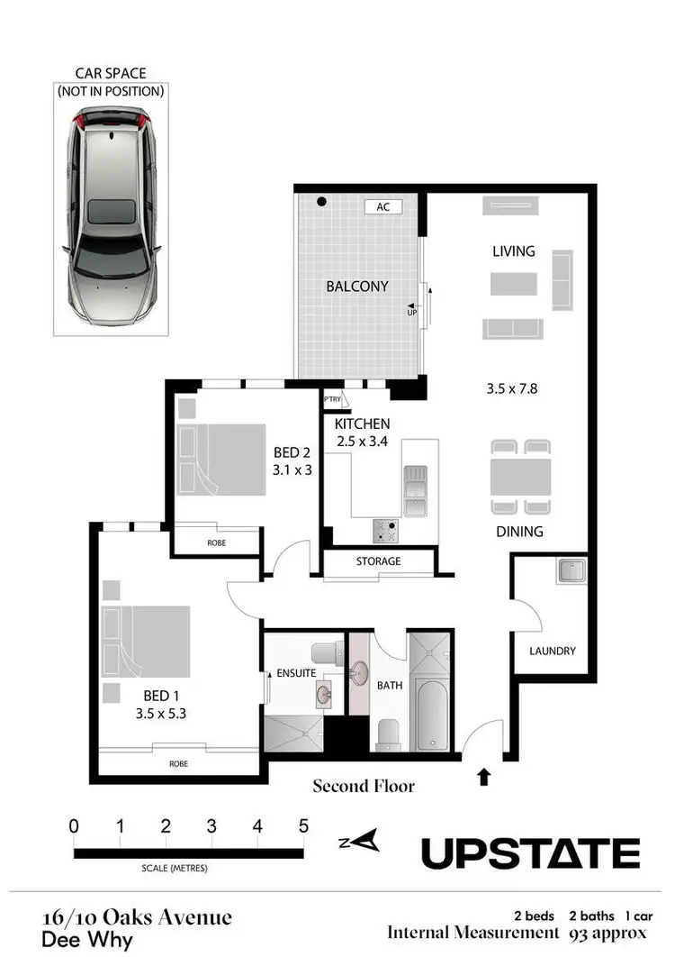 Floorplan of Homely unit listing, 16/10 Oaks Avenue, Dee Why NSW 2099