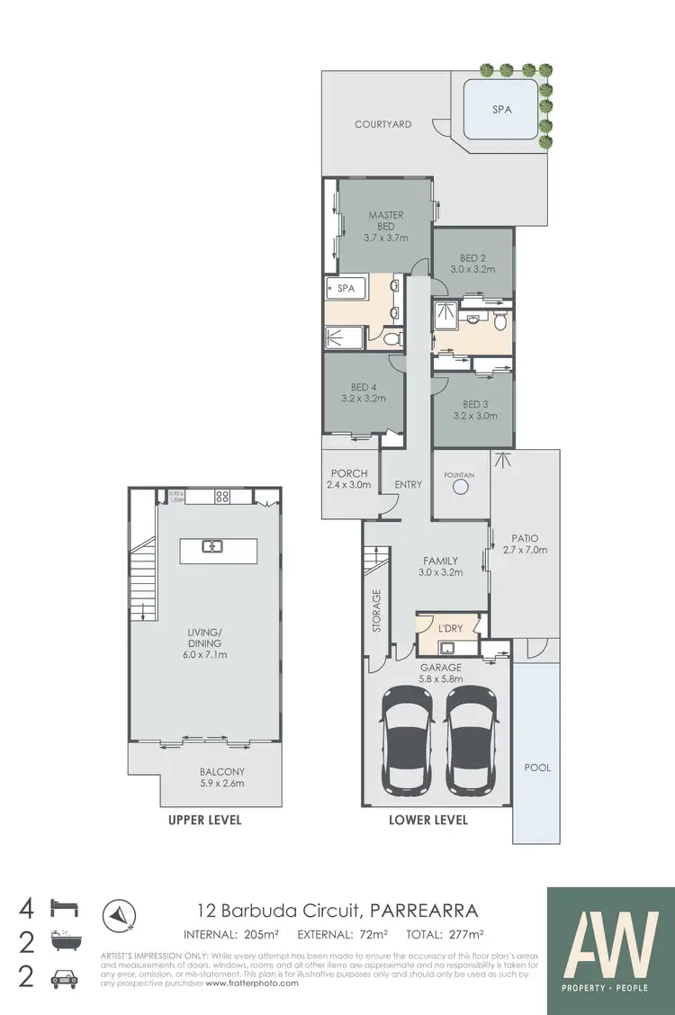 Floorplan of Homely house listing, 12 Barbuda Circuit, Kawana Island QLD 4575