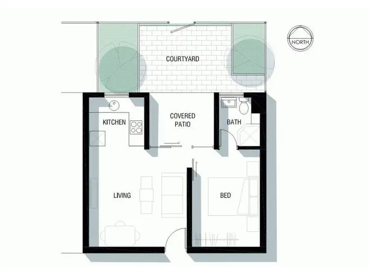Floorplan of Homely apartment listing, 5/84 Stanley Street, Scarborough WA 6019