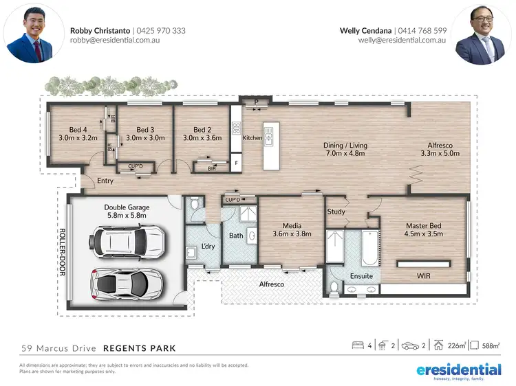 Floorplan of Homely house listing, 59 Marcus Drive, Regents Park QLD 4118