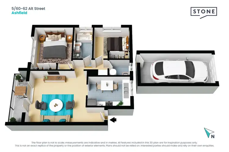 Floorplan of Homely apartment listing, 5/60-62 Alt Street, Ashfield NSW 2131