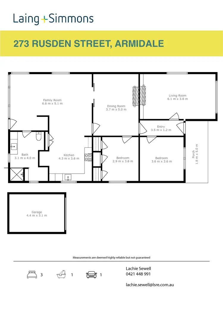 Floorplan of Homely house listing, 273 Rusden Street, Armidale NSW 2350