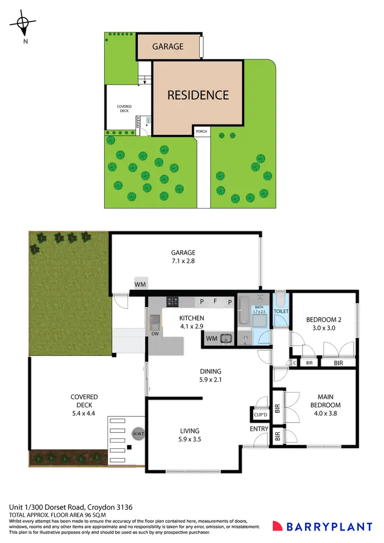 Floorplan of Homely unit listing, 1/300-304 Dorset Road, Croydon VIC 3136