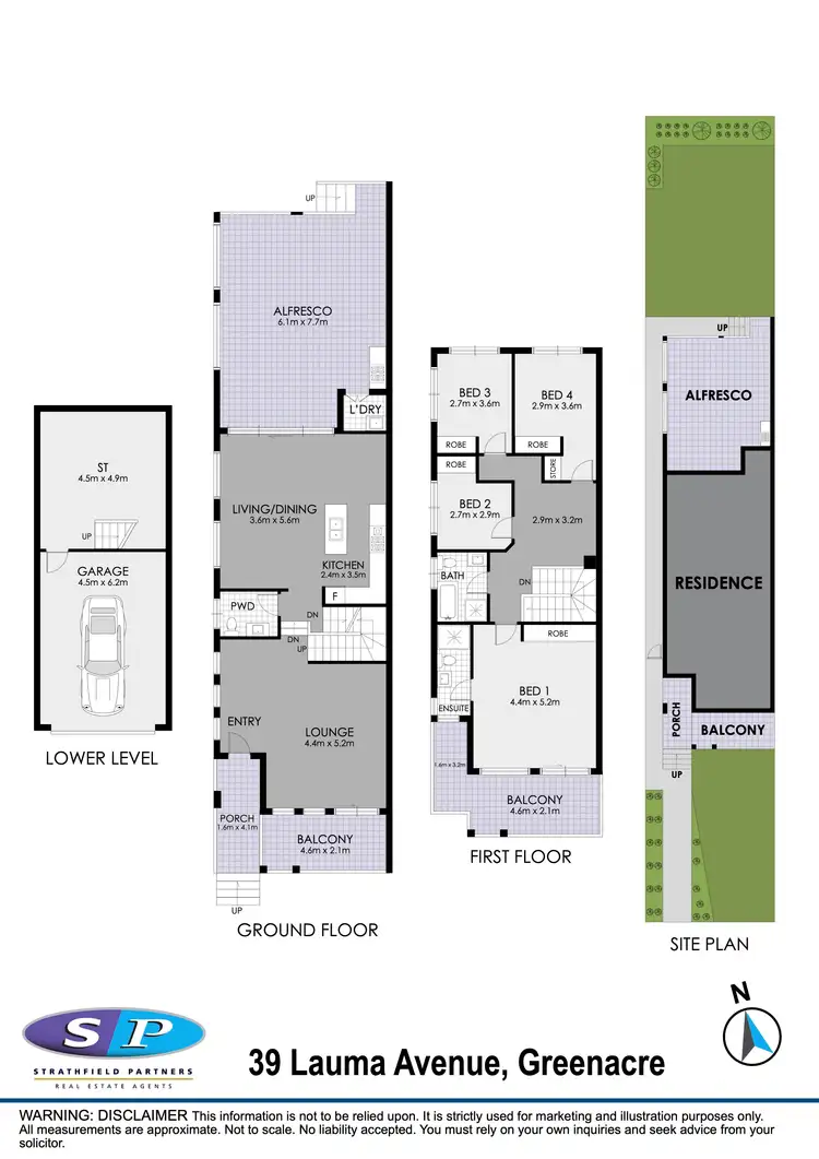 Floorplan of Homely semi-detached listing, 39 Lauma Avenue, Greenacre NSW 2190