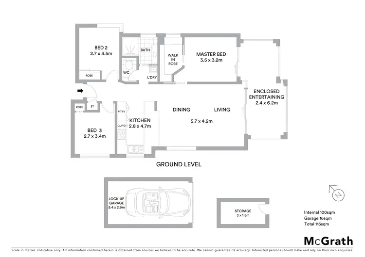 Floorplan of Homely unit listing, 1/149 Burnett Street, Buderim QLD 4556
