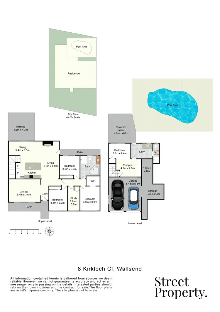 Floorplan of Homely house listing, 8 Kirkloch Close, Wallsend NSW 2287