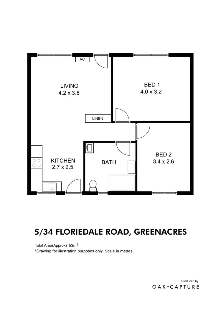 Floorplan of Homely unit listing, 5/34 Floriedale Road, Greenacres SA 5086