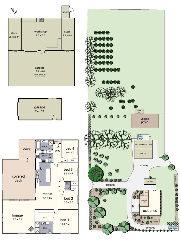 Floorplan of Homely house listing, 53 Parker Road, Wandin East VIC 3139