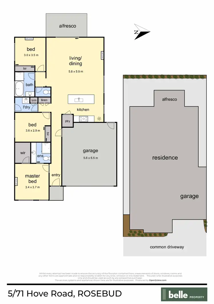 Floorplan of Homely unit listing, 5/71 Hove Road, Rosebud VIC 3939