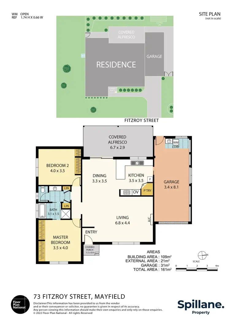 Floorplan of Homely house listing, 73 Fitzroy Street, Mayfield NSW 2304