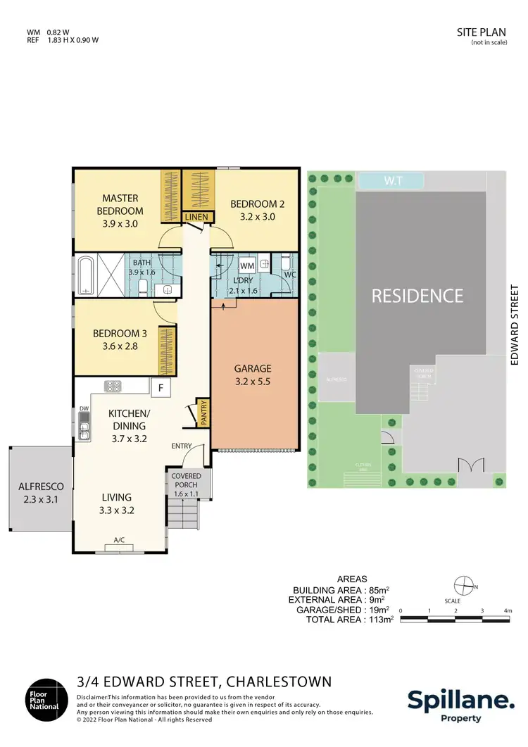 Floorplan of Homely villa listing, 3/4 Edward Street, Charlestown NSW 2290