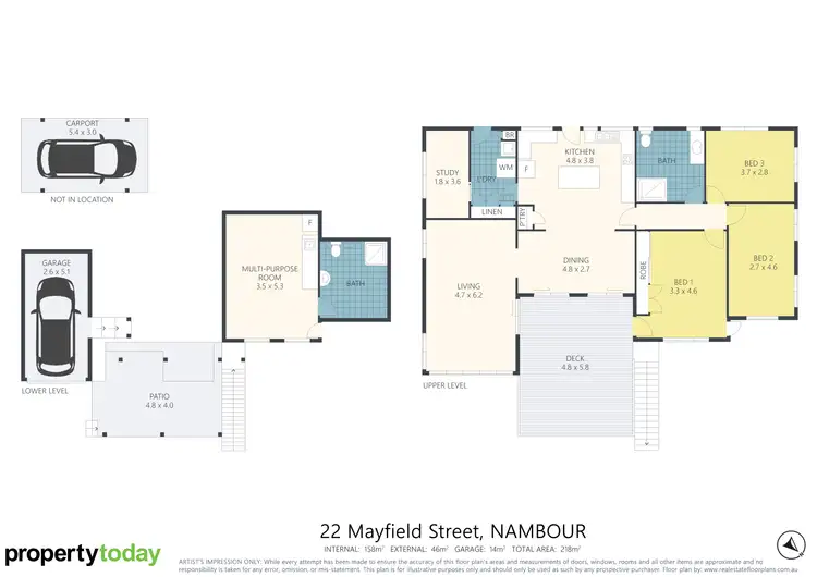 Floorplan of Homely house listing, 22 Mayfield Street, Nambour QLD 4560