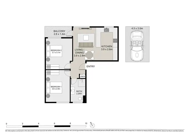 Floorplan of Homely apartment listing, 4/2 Hatton Street, Ryde NSW 2112