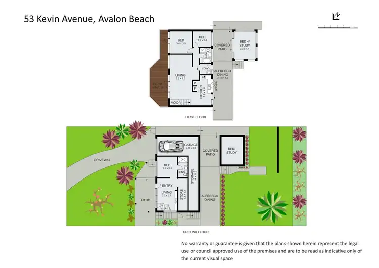 Floorplan of Homely house listing, 53 Kevin Avenue, Avalon Beach NSW 2107